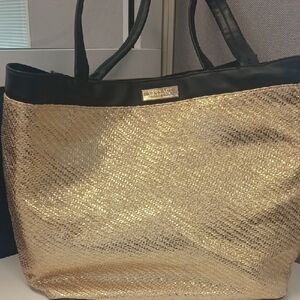 Versace Black and Gold Tote Bag